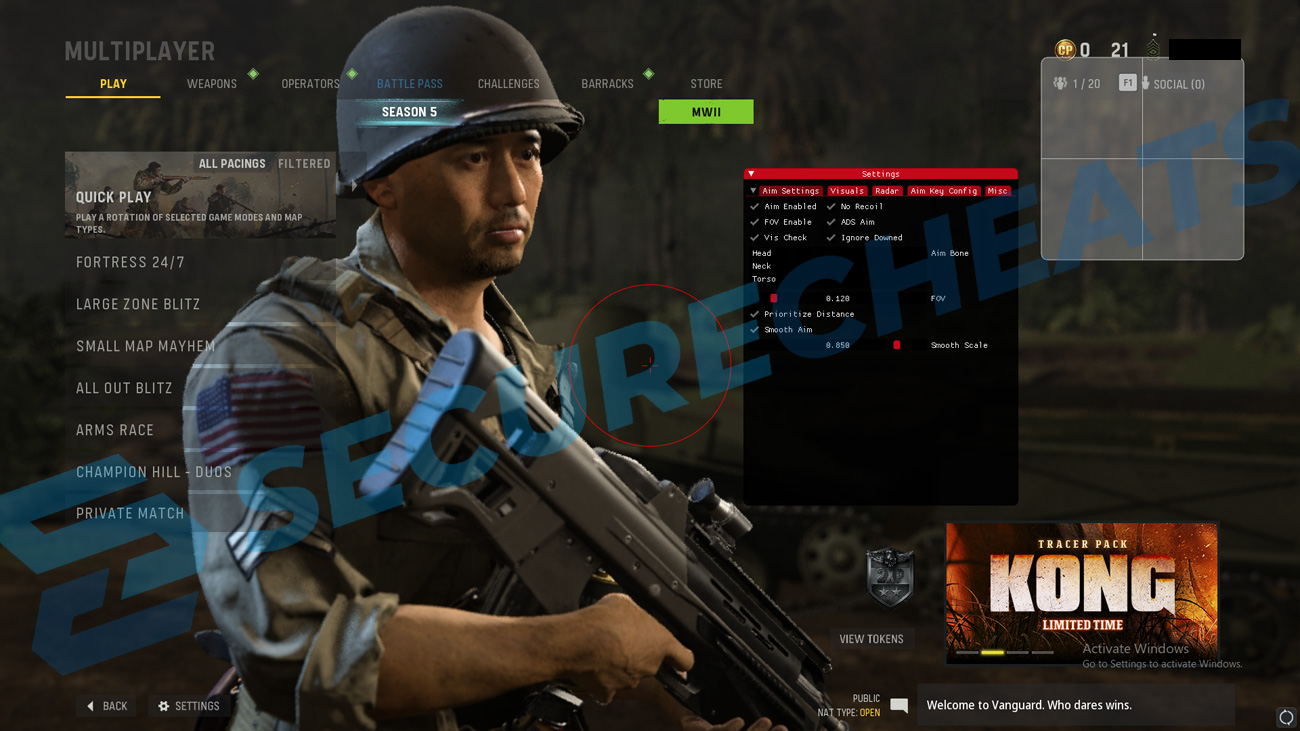 Vanguard Hacks by SecureCheats SecureCheats COD Vanguard hacks