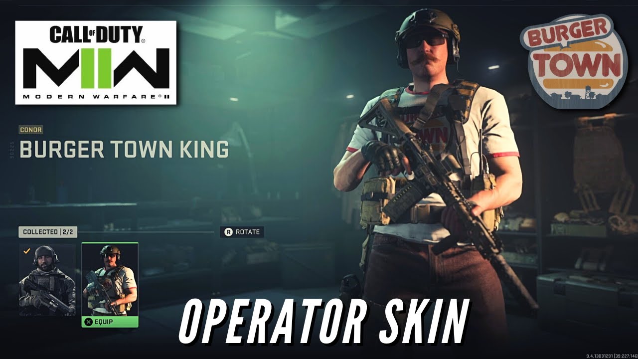 Call of Duty: Modern Warfare II - Burger King Operator Skin (WARZONE 2.0)