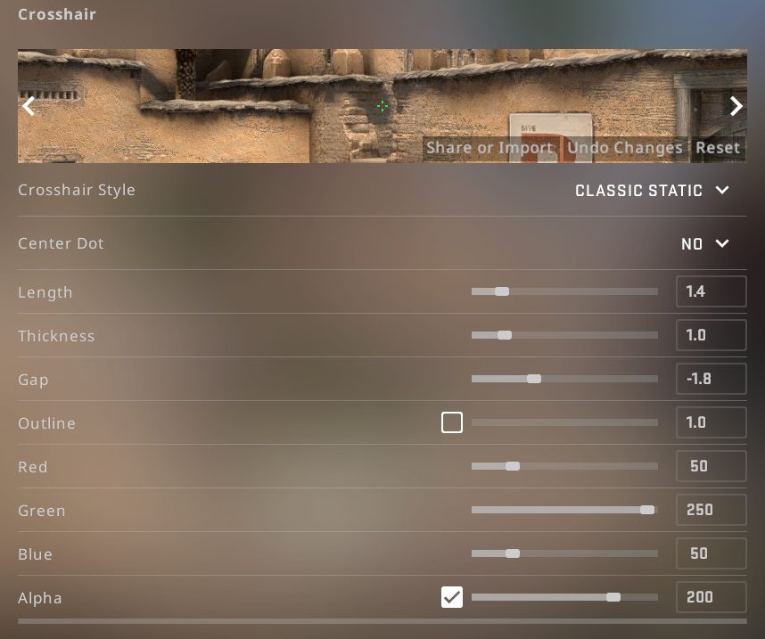 CSGO crosshair settings to use if you want to win
