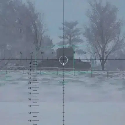 Illustration of aimbot and ESP functionality for Nuclear cheat