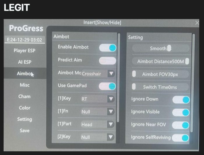 Best Settings Legit