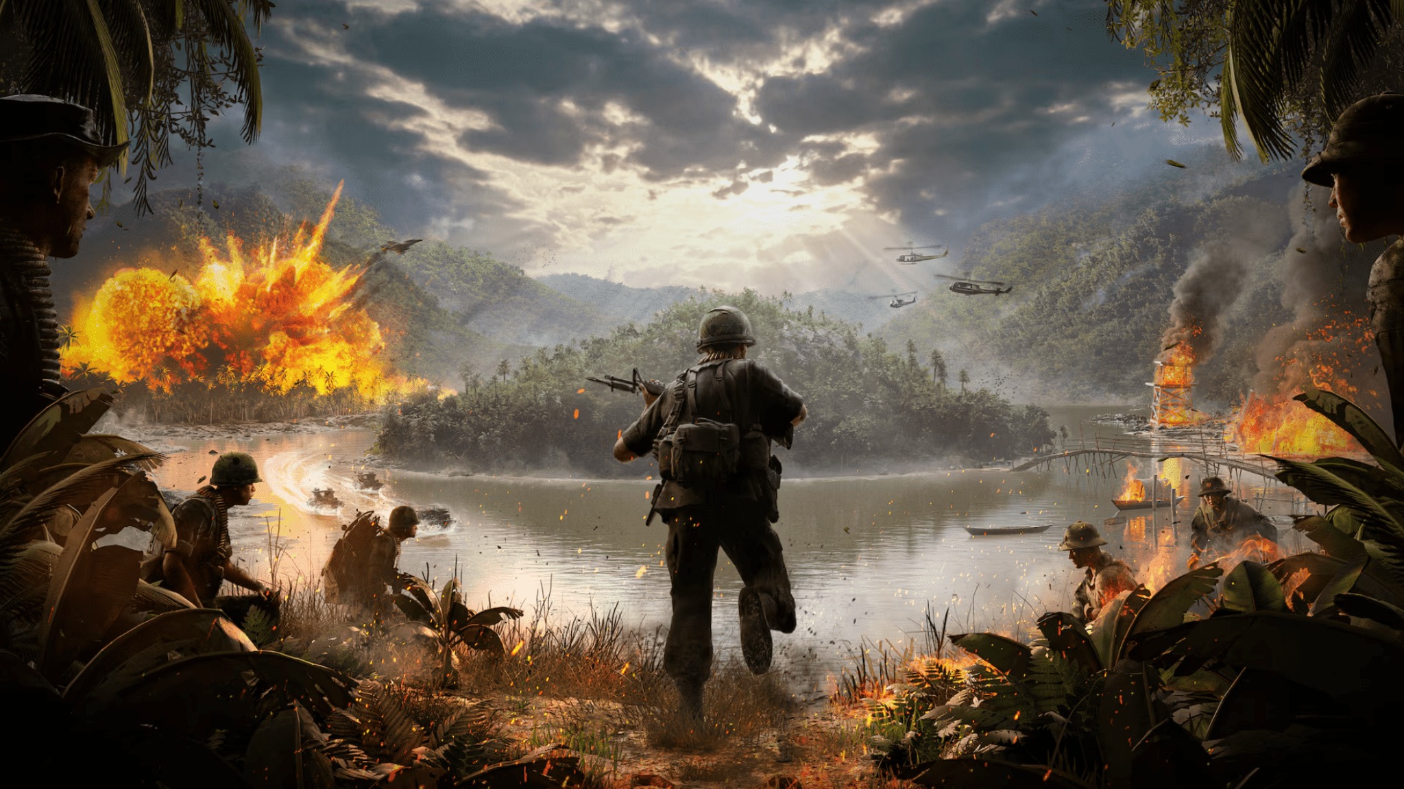 Hell Let Loose Vietnam hacks interface preview with aimbot, ESP, and radar from SecureCheats